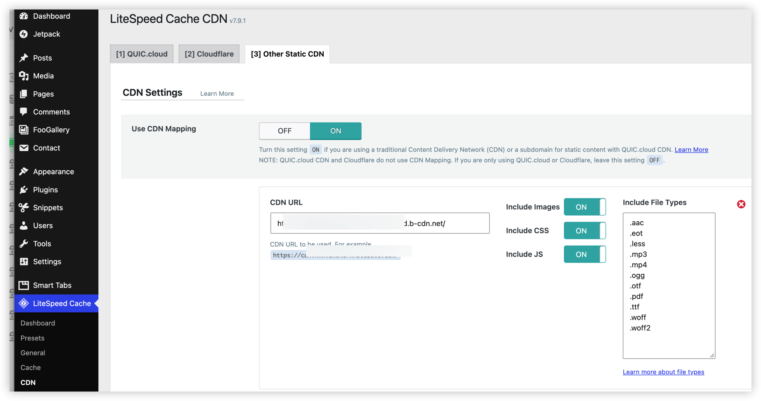 wordpress lightspeed cache 导入设置后需要修改的地方