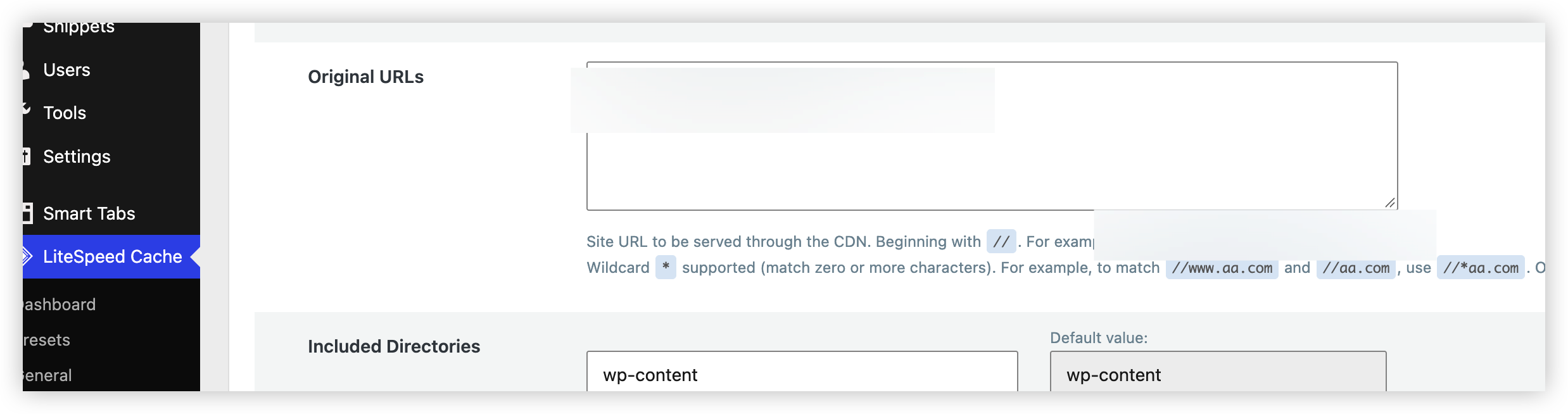 wordpress lightspeed cache 导入设置后需要修改的地方
